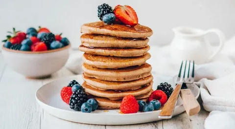 Fluffy Vegan Protein Pancakes Without Protein Powder